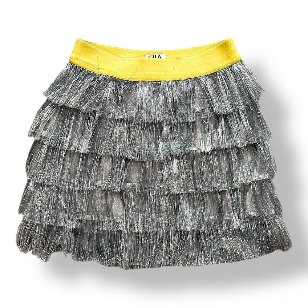 MIA New York | Tiered Tinsel Tassel Skirt (M)